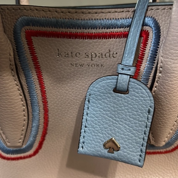 Kate Spade, New York EVA embroidered Bag with extra shoulder strap NICE - Picture 9 of 13